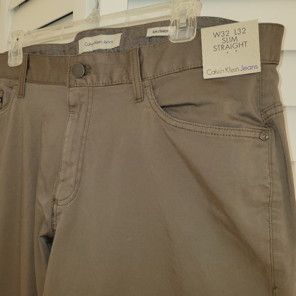 Slim Straight Fit Garment Dye Jeans 32x32